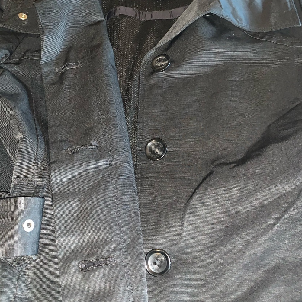 GEOX. Respira Breathable Jacket. Button front w/ wrap tie. Sz 8 - Picture 9 of 14
